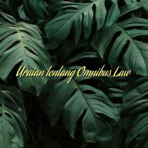 Uraian tentang Omnibus Law