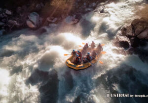 arung jeram di sungai colorado